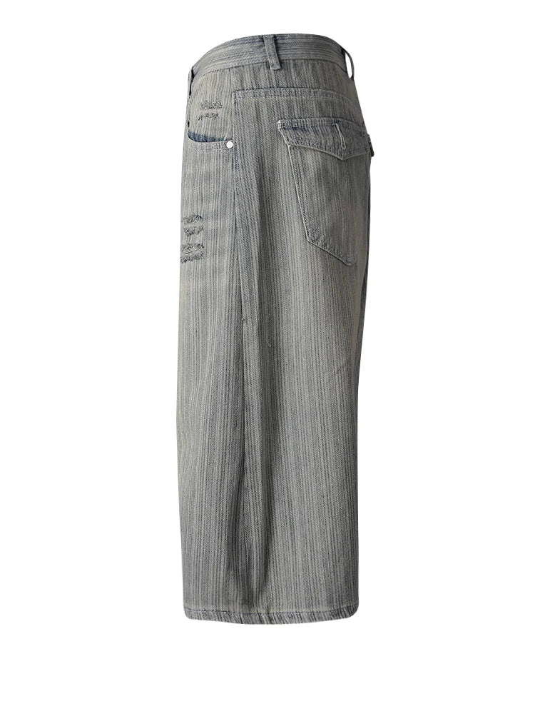 High Waist Black Denim Casual Wide Leg Calf-Length Jeans New Women Trousers Fashion Tide Spring Autumn 2025 CPG3269