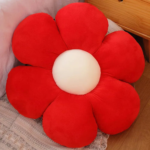 Load image into Gallery viewer, 30/75cm six Petal Flower Cushion Girly Room Decor Sunflower Pillow Bay Window Grey Flower Setting for Kids Bedroom Seat Pillow v1
