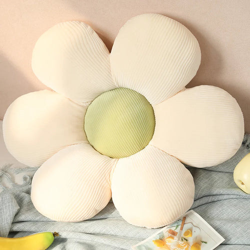 Load image into Gallery viewer, 30/75cm six Petal Flower Cushion Girly Room Decor Sunflower Pillow Bay Window Grey Flower Setting for Kids Bedroom Seat Pillow v1
