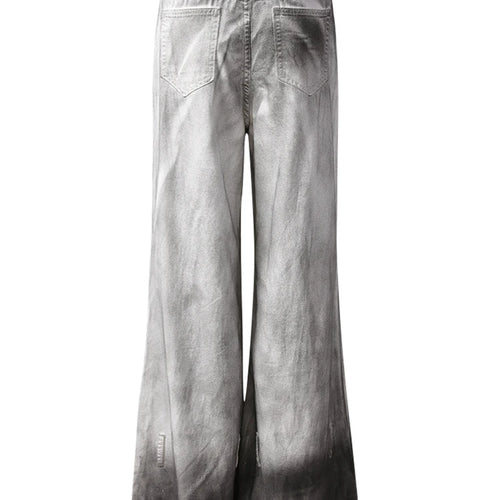 Load image into Gallery viewer, High Waist Light Gray Denim Do Old Long Casual Wide Leg Jeans New Women Trousers Fashion Tide Spring Autumn 2025 CPG3151
