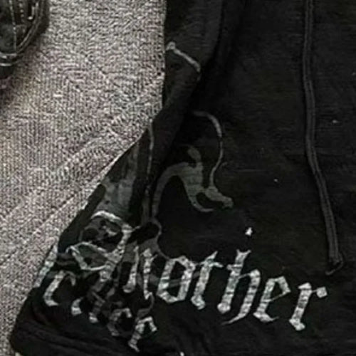 Load image into Gallery viewer, Korean Y2k Aesthetics Fake Two Pieces Bandage T-shirt Streetwear Letter Printing Fairy Grunge Tshirt Harajuku Lace Patchwork Top
