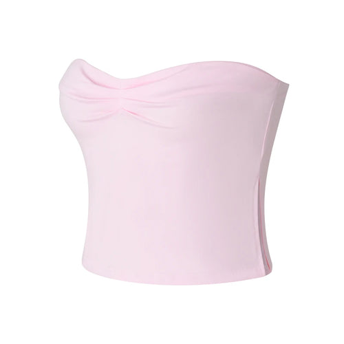 Load image into Gallery viewer, Basic Tube Top y2k Clothes Women Off Shoulder Strapless Sleeveless Tanks Slim Fit T Shirt Going Out Vest Streetwear
