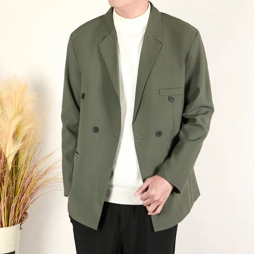 Load image into Gallery viewer, Business Casual Men&#39;s Suit Jackets Double Breasted Korean Style Menswear Loose Solid Color New Male Blazers Spring 9W1227
