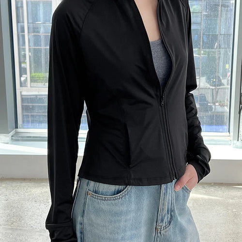 Load image into Gallery viewer, Green Slim Thin Sun Sunscreen Pocket Jacket New Stand Collar Long Sleeve Women Coat Fashion Spring Summer 2025 1DJ1519
