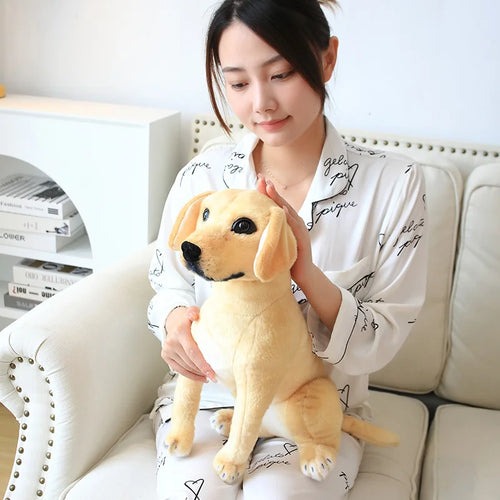 Load image into Gallery viewer, Simulation Golden Retriever Doll Plush Toys Cute Large Dog Guide Dog Stuffed Soft Animal Toys for Kids Accompany Doll Gifts
