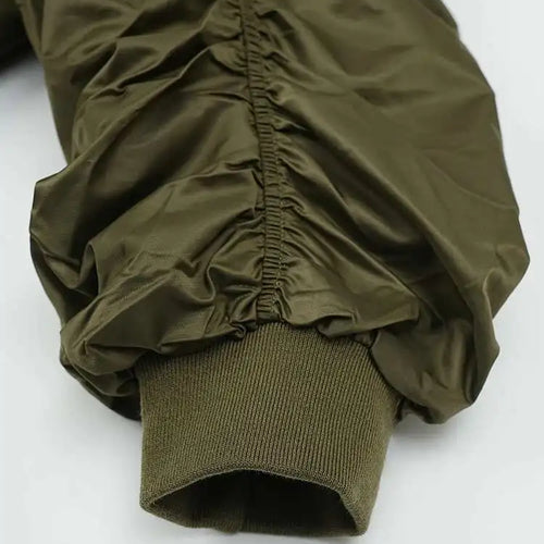 Load image into Gallery viewer, Women Army Green Color-block Big Size Midi Dress New Round Neck Long Sleeve Fashion Tide Spring Autumn 2025 CPG2092
