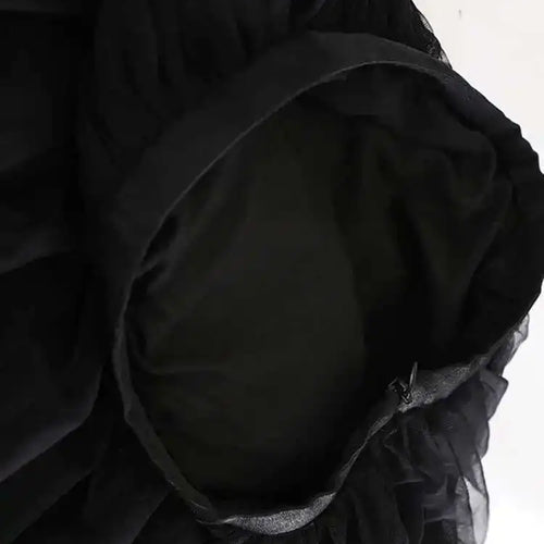 Load image into Gallery viewer, High Elastic Waist Black Sequins Mesh Elegant A-line Half-body Skirt Women Fashion Tide New Spring Autumn 2025 1DH8429
