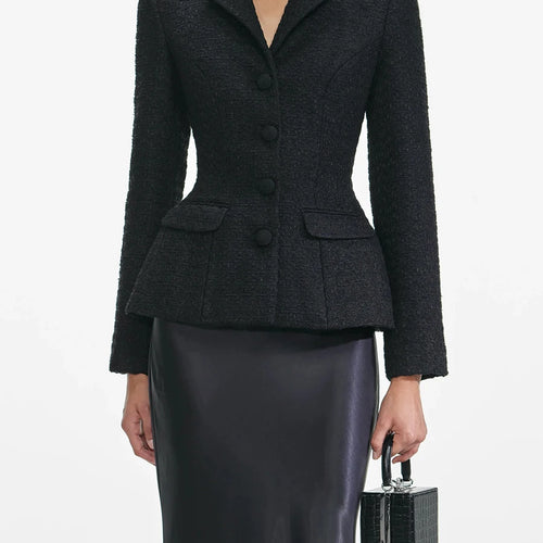 Load image into Gallery viewer, Slimming Elegant Two Piece Sets for Women Lapel Long Sleeves Tunic Spliced Buttons Top High Waist Skirt Set Female
