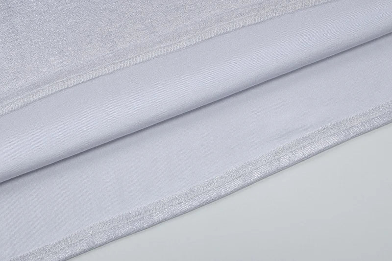 Sliver Spaghetti Strap Sexy Maxi Dress For Women Fashion Sparkle Sleeveless Backless Ruched Beach Club Sexy Long Dress