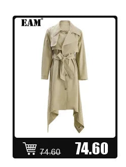 Load image into Gallery viewer, Women Black Brief Drawstring Casual Knee-Length Dress New Lapel Long Sleeve Loose Fit Fashion Spring Autumn 2025 1DF0706
