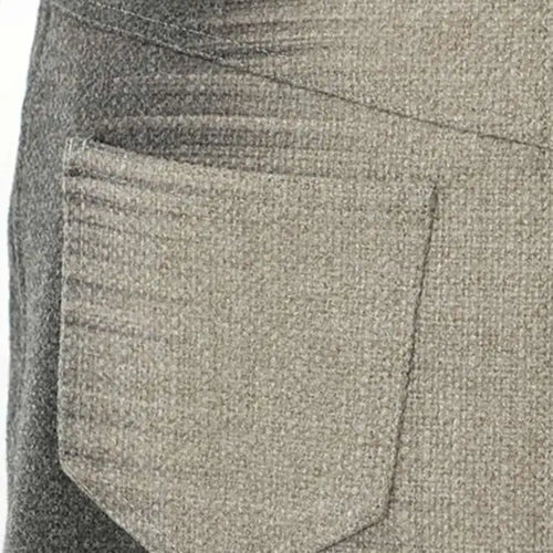 Load image into Gallery viewer, High Waist Gray Printed Pocket Elegant Trumpet  Woolen Half-body Skirt Women Fashion Tide New Spring Autumn 2025 1DH3247
