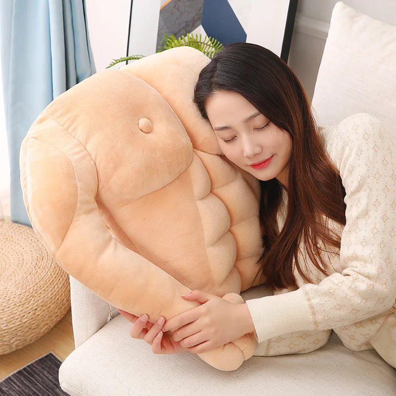 1pc 50*70cm Sexy Muscle Body Plush Pillow Stuffed Soft Sofa Chair Cushion Creative Muscular Man Dolls for Boyfriend Present