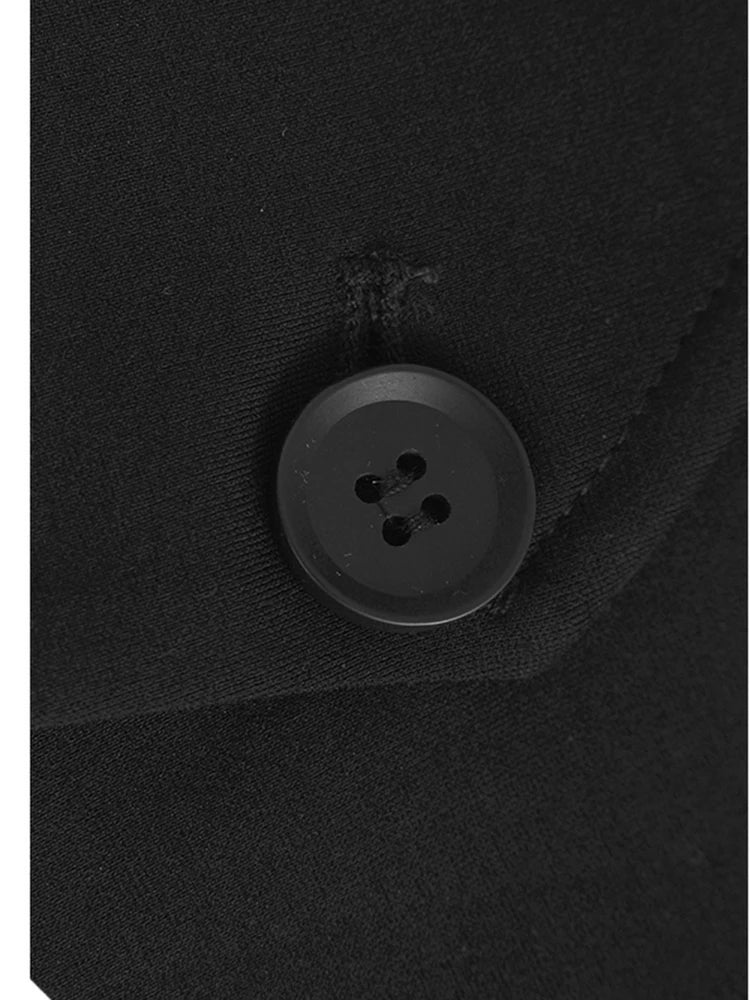 Black Dot Hollow Out Vest Half-body Skirt Two Pieces Suit New V-Neck Sleeveless Women Fashion Spring Autumn 2025 1DJ1101