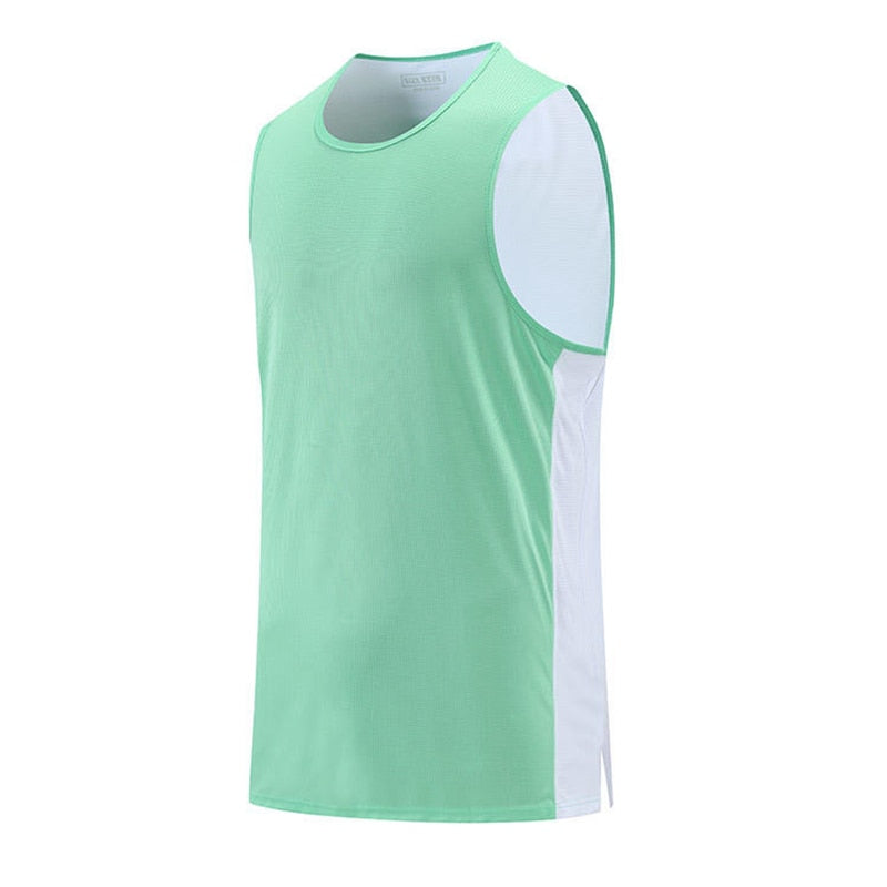 Mens Sleeveless Vest Basketball Football Running Sports Tank Tops Gym Fitness Shirt Plus Size Multi-colored Unisex Clothing