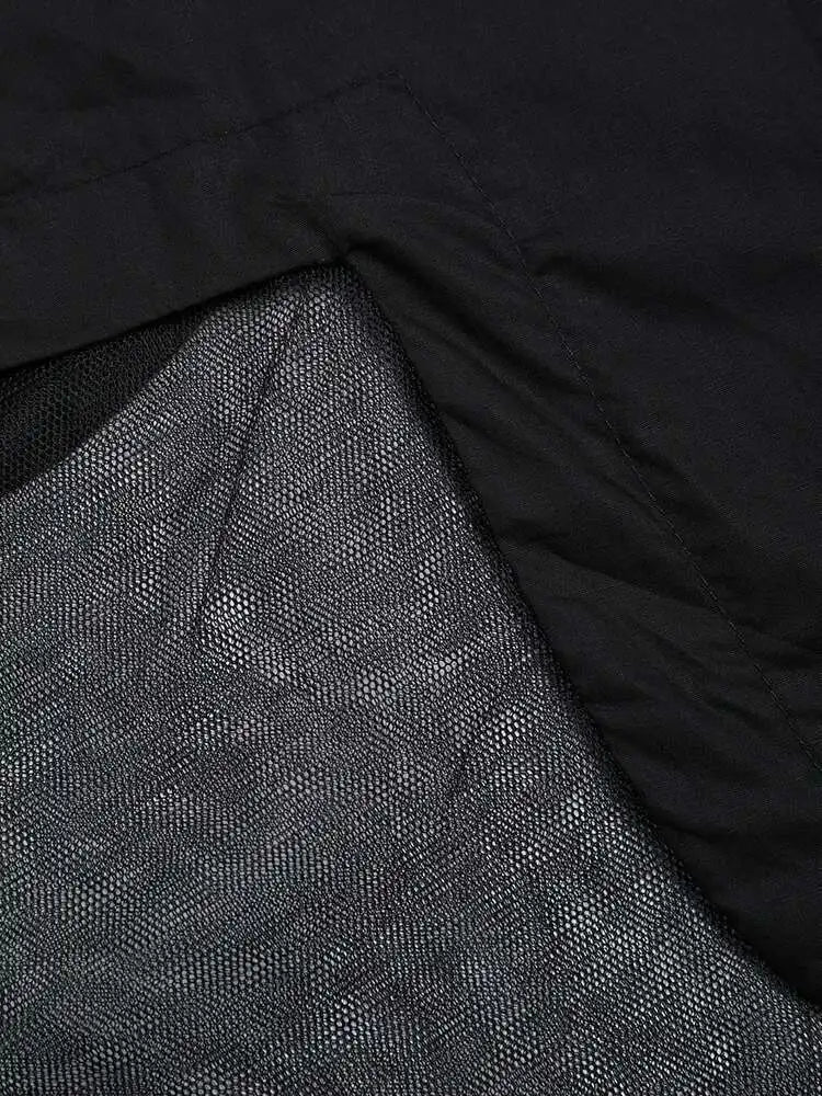 Women Black Irregular Hem Big Size Shirt Dress New Lapel Long Sleeve Loose Fit Fashion Tide Spring Autumn 2025 1DE2485