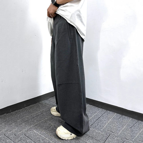 Load image into Gallery viewer, Men's Suit Pants Spring New American Style Casual Trousers Straight Loose Solid Color Trendy Wide Leg Menwear 9W1747
