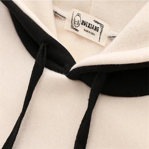 Load image into Gallery viewer, Panda Print Kawai Cute Women Hoodies Drawstring Cotton Hooded Sweatshirt Winter Sweet Style Long Sleeve Korean Ladies Tops
