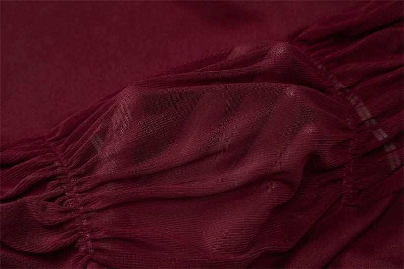 Mesh Hollow Out Backless Sexy Mini Dress Women Fashion Spaghetti Strap Sleeveless See Through Skinny Beach Party Dress