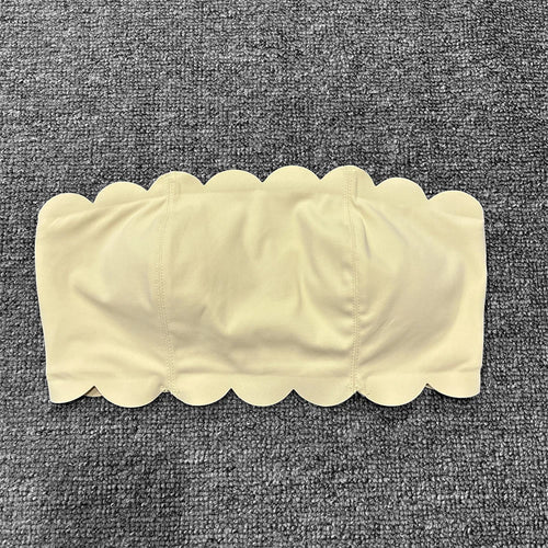 Load image into Gallery viewer, Non-slip Insert Sports Bra Women Fitness Intimate Strapless Bustier Bandeau Wrapped Chest Fitness Tops Sports Underwear Yoga Bra
