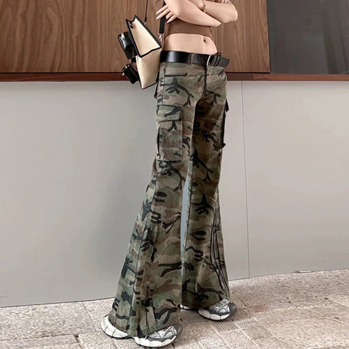 Load image into Gallery viewer, Men's Cargo Pants Pleated  Micro Flared Trendy New American Style Straight Wide Leg Male Causal Trousers Summer 9W1959
