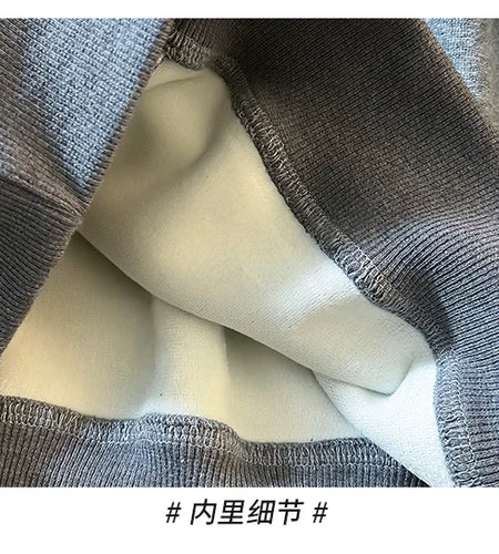 Korean Fashion Women's Beige Velvet Half Zipper Sweatshirt Autumn Winter Grey Long Sleeve Holiday Casual Pullover Tops Thick New