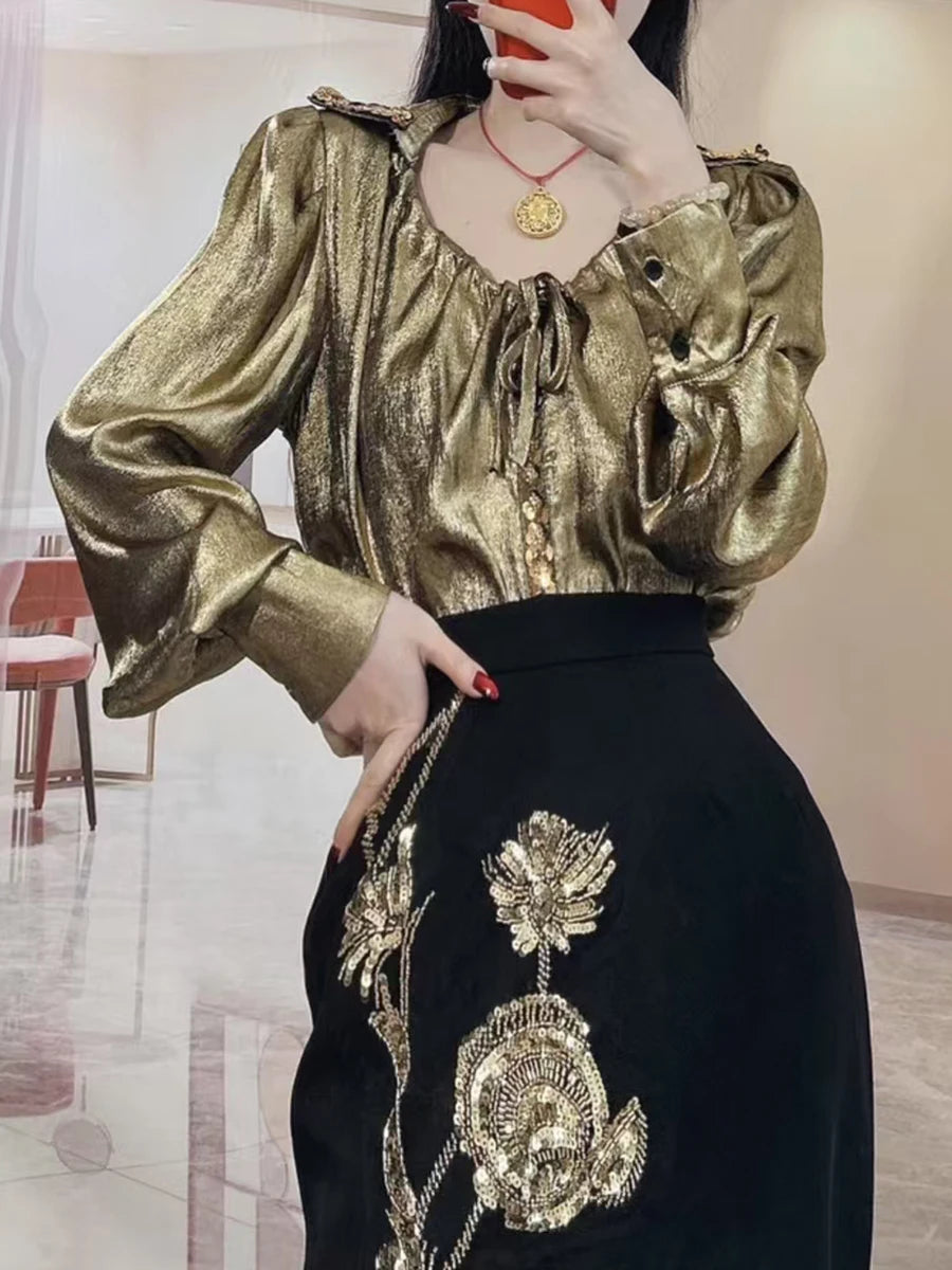 Hit Color Spliced Diamonds Two Piece Set For Women O Neck Short Sleeve Top High Waist Skirt Sets Female Fashion New