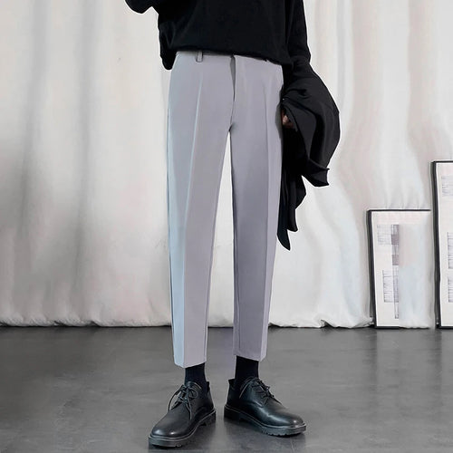 Load image into Gallery viewer, Business Casual New Men&#39;s Suit Pants Drape Pencil Bottom Straight Leg Male Trousers Korean Style Autumn Simple 2024 9C6809
