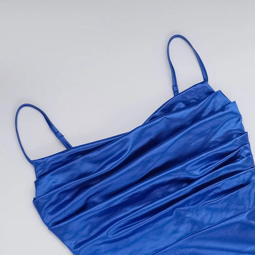 Load image into Gallery viewer, Spaghetti Strap Thigh High Split Sexy Maxi Dress For Women Elegant Off-shoulder Backless Bodycon Club Party Sexy Dress
