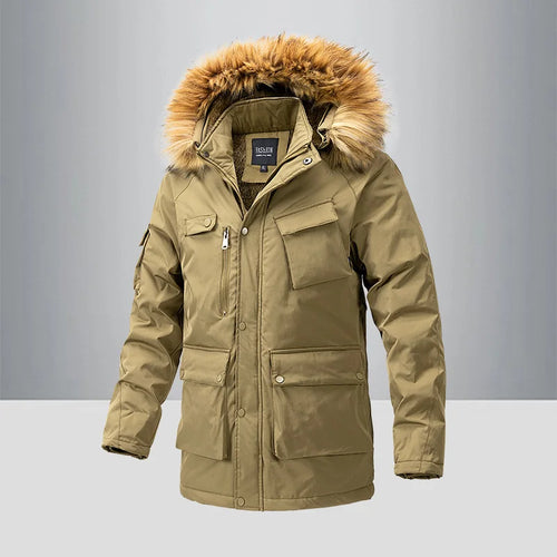 Load image into Gallery viewer, New Military Cotton Coats Men&#39;s Windbreaker Hooded Mens Winter Jackets Outerwear Clothing Fleece Jacket Thick Warm Male Parkas
