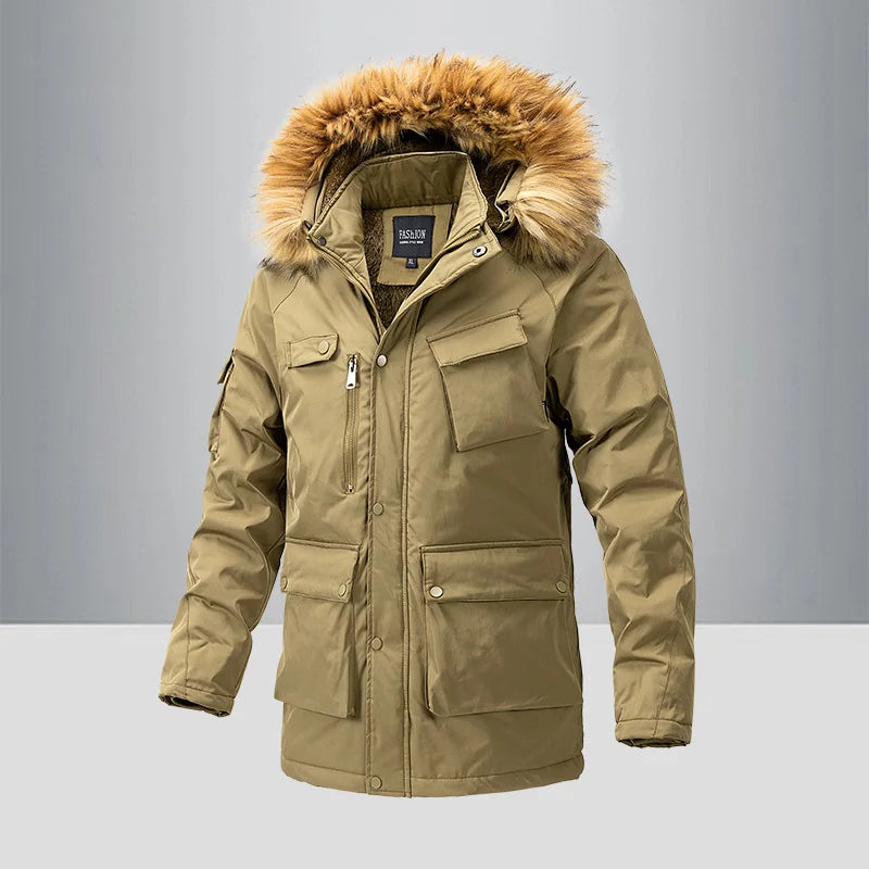 New Military Cotton Coats Men's Windbreaker Hooded Mens Winter Jackets Outerwear Clothing Fleece Jacket Thick Warm Male Parkas