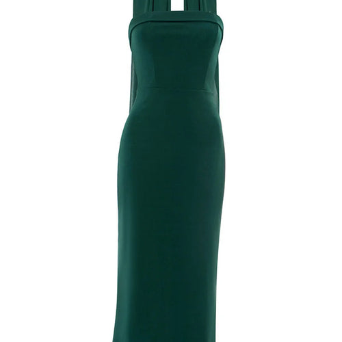 Load image into Gallery viewer, Scarf Collar Strapless Sexy Maxi Dress Women Gown Off-shoulder Sleeveless Backless Bodycon Club Party Long Dress 2025
