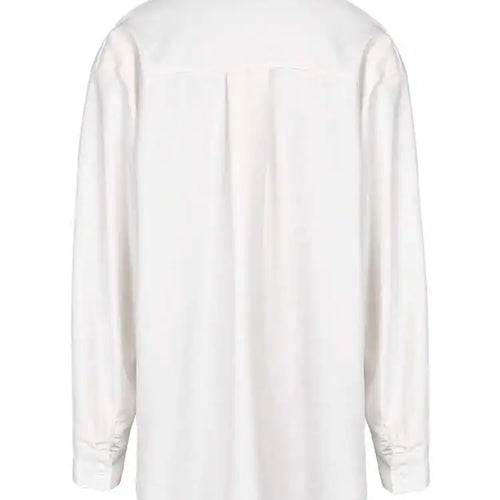 Load image into Gallery viewer, Women White Bandage Big Size Casual  Blouse New Lapel Long Sleeve Loose Fit Shirt Fashion Tide Spring Autumn 2025 1DF9108
