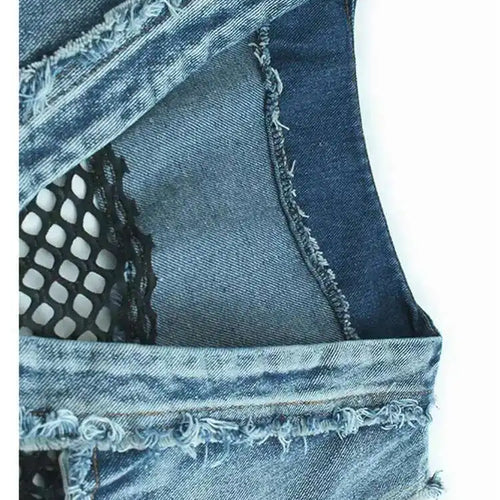 Load image into Gallery viewer, Big Size Denim Vest Wide Leg Pants Two Piece Suit New V-Neck Sleeveless Women Fashion Tide Spring Autumn 20251DH9963
