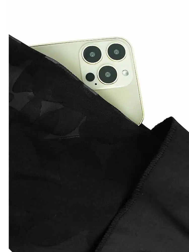 Women Black Flower Mesh Big Size Ruffles Casual Dress New Round Neck Long Sleeve Fashion Tide Spring Autumn 2025 1DH8213