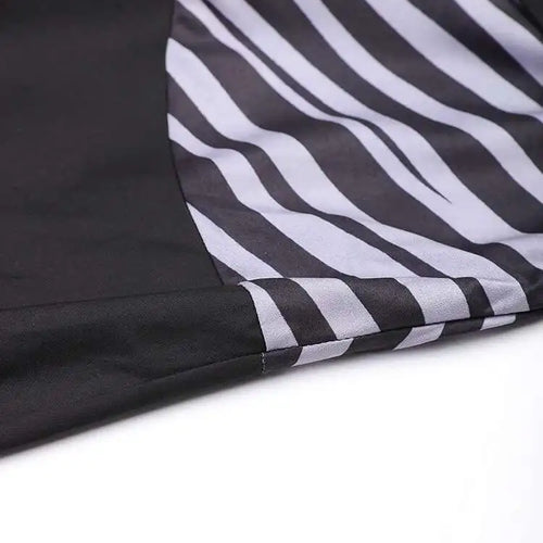 Load image into Gallery viewer, Women Black Striped Color-block Big Size Midi Shirt Dress New Lapel Long Sleeve Fashion Tide Spring Autumn 2025 1DD0068
