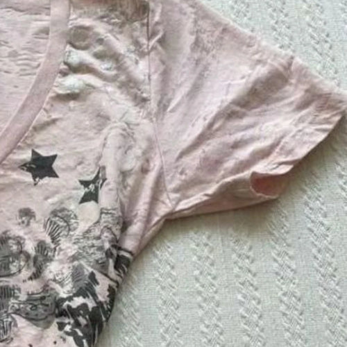 Load image into Gallery viewer, Women Vintage Print All Match Slim Waist Tees Streetwear Grunge V-neck Tops Y2k Aesthetic Casual T-Shirts Female Korean Harajuku
