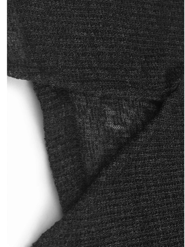 Women Black Thin Perspective Big Size Irregular T-shirt New Round Neck Short Sleeve Fashion Spring Summer 2025 1DJ1127