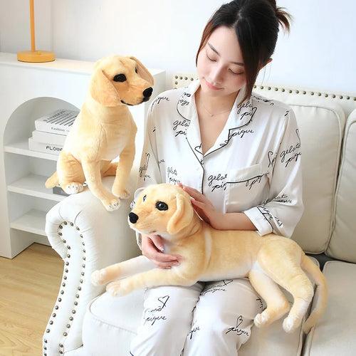 Load image into Gallery viewer, Simulation Golden Retriever Doll Plush Toys Cute Large Dog Guide Dog Stuffed Soft Animal Toys for Kids Accompany Doll Gifts
