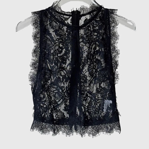 Load image into Gallery viewer, Solid Hollow Out Slimming Vests For Women O Neck Sleeveless Sexy Minimalist Vest Female Fashion Style Clothes New
