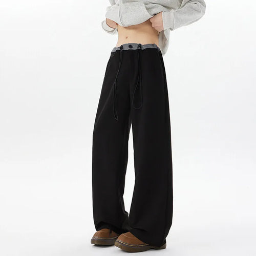 Load image into Gallery viewer, Men's New American Handsome Suit Pants Lace-up Contrasting Color Trendy Full Length Male Trousers Spring 2025 9W1397
