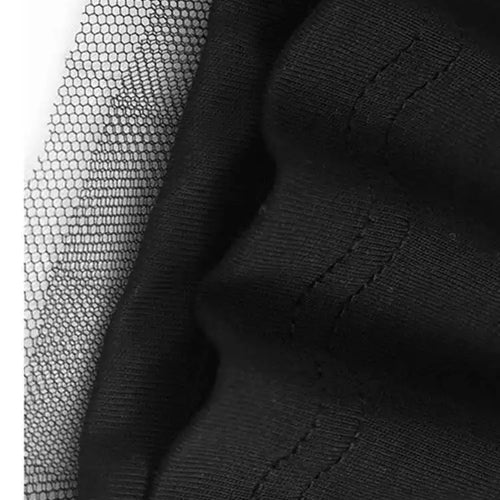 Load image into Gallery viewer, Women Gray Mesh Spliced Big Size Casual Midi Dress New Round Neck Short Sleeve Fashion Tide Spring Summer 2025 1DH9817
