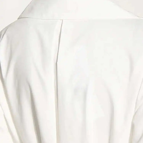 Load image into Gallery viewer, Women White Irregular Bandage Slit Shirt Dress New V-Neck Long Sleeve Loose Fit Fashion Tide Spring Autumn 2025 1DE9884
