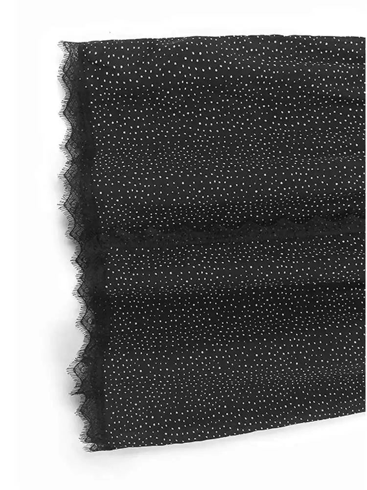 Women Gray Color-block Dot Big Size Long Elegant Dress New Round Neck Short Sleeve Fashion Spring Summer 2025  1DH6007