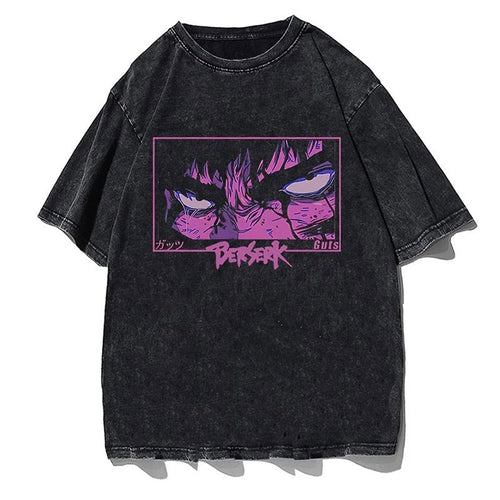 Load image into Gallery viewer, Vintage Washed Tshirts Anime T Shirt Harajuku Oversize Tee Cotton fashion Streetwear unisex top a79
