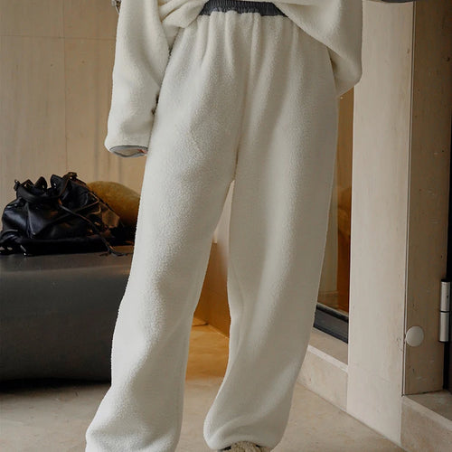 Load image into Gallery viewer, High Elastic Waist Gray Brief Thick Long Wide Leg Pants New Loose Fit Trousers Women Fashion Autumn Winter 2025 1DH1187
