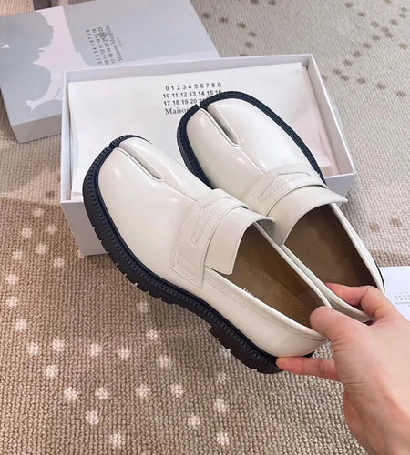 spring men's tabi shoes PU Leather solid color lace-up British style casual male shoe fashion menswear 9C9230