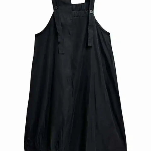 Load image into Gallery viewer, Women Coffee Irregular Spliced Big Size Strap Dress New Square Collar Sleeveless Fashion Tide Spring Autumn 2025 1DJ0050
