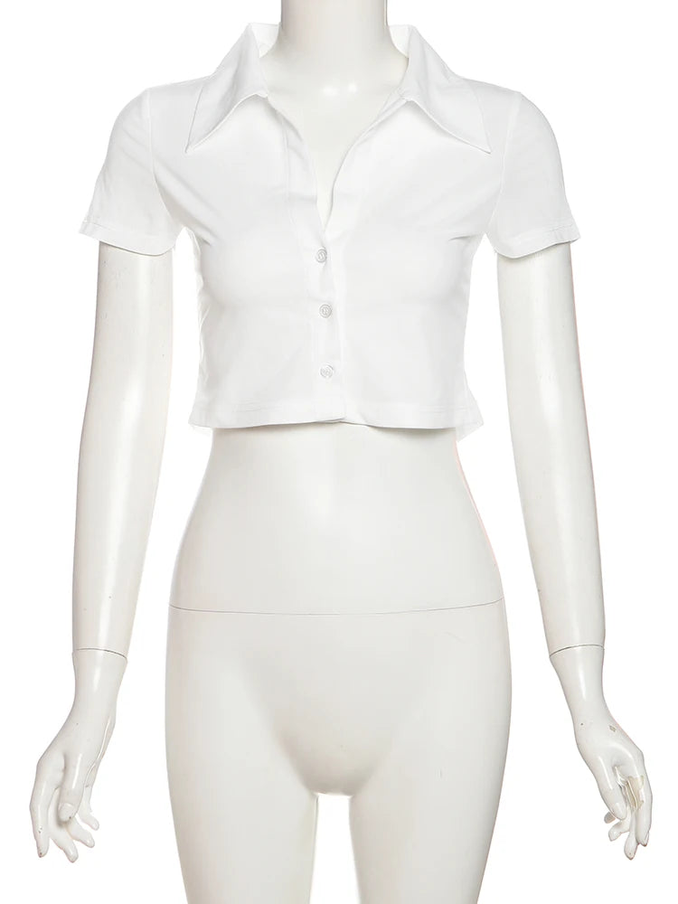 Fashion 3-Piece Set Women Mini v-Neck Buttons Blouse+Plaid Halter Bra+Shirring Tassel Skirts Street Hottie Sexy Suits