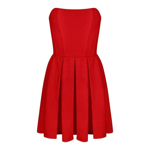 Load image into Gallery viewer, Elegant Strapless Bodycon Party Dresses 2024 New Mini White Corset Dress Sexy Casual Holiday Flare Dress 2024
