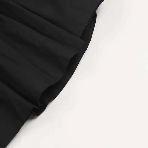 Load image into Gallery viewer, Women Black Pleated Elegant Mini Shirt Dress New Lapel Long Sleeve Loose Fit Fashion Tide Spring Autumn 2025 1DE365901
